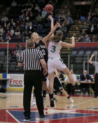 Seton Catholic Central's Girls Basketball Team versus Elmira Notre Dame High School in the Section Four Tournament