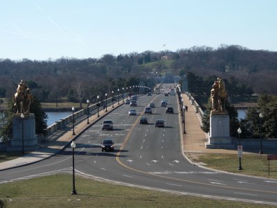 Heading to Arlington Cemetery