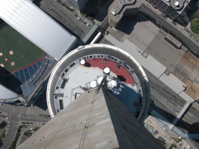  Looking down from the sky pod