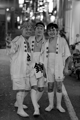 Gion Matsuri participants celebrating