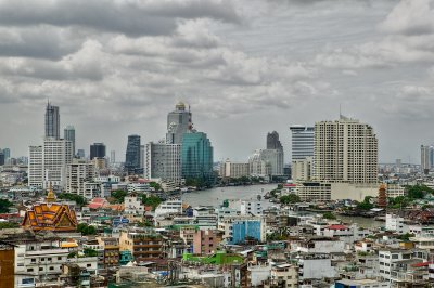 Chao Phraya river, Bangkok, viewed from Chinatown