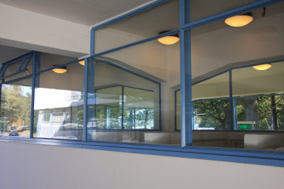 Heel veel glas.