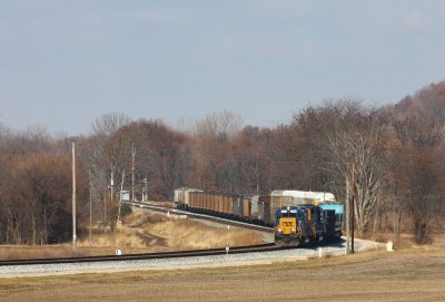 CSX 2320 J710 Vincennes IN 04 Dec 2008