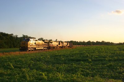 Coal train on the Hazelton spur heading to Prosperity Mine