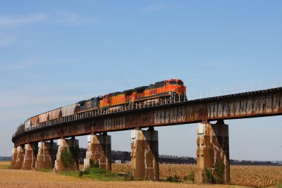 BNSF 1104 CSX Q649 Rahm IN 13 Sep 2009