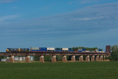 NB on the fly over south of Evansville