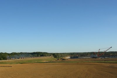 The Cayuga train leaving Bear Run on the 5 mile spur to Dugger