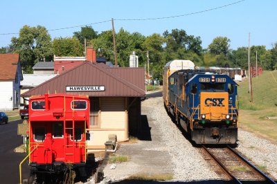 Past the Hawesville station