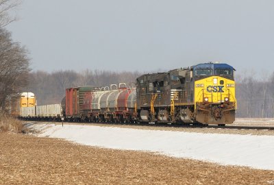 CSX on NS at Lyles.