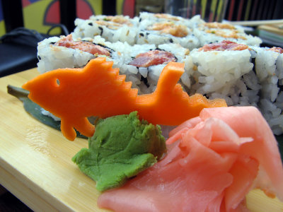 Carrot Fish in a Sushi Reef