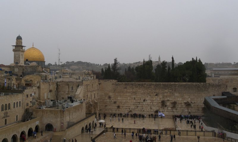 Wall and Dome Just Before Shabbat