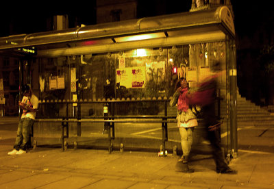 Bus stop on St. Giles