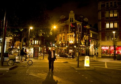 Man with phone, London