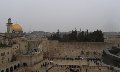 Wall and Dome Just Before Shabbat