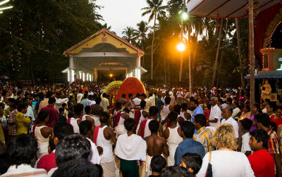 Hindu Festival Crowd, Varkala