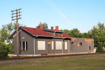 The Chicago, Milwaukee, St Paul & Pacific Depot at Rio, Wisconsin