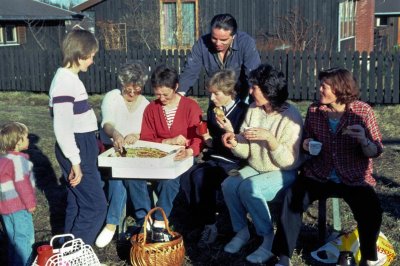 Dugnad (voluntary community work) Billebakken May 1986 #2