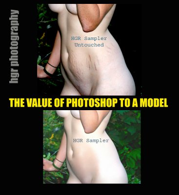 HGRP VALUE OF PHOTOSHOP TO MODEL