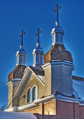 Three Crosses, Ukrainian Catholic church, Brandon MB