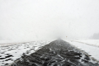 Road and Blowing Snow