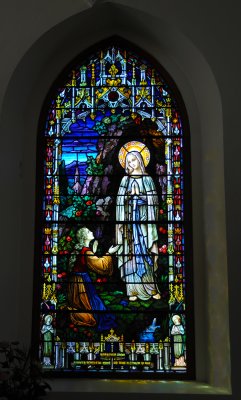 Window in Rossnaree Chapel - Ireland