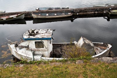 Old Boat on the Shannon River