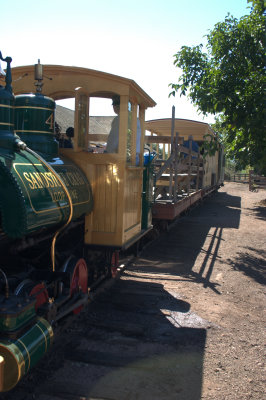 Deanna and a train