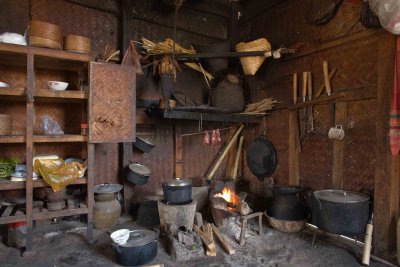 Kitchen in Tai Dam House, Ban Nong Bua, Muang Sing District