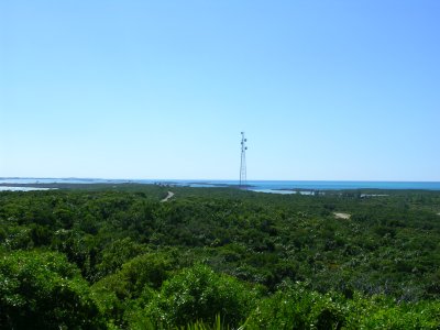 Looking SW from top of Highborne Cay