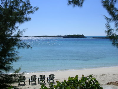 View of Beach at Highborne Cay Marina