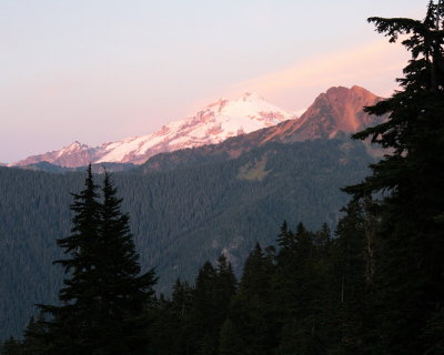 Glacier Peak at sunset