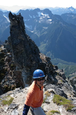 On the summit ridge