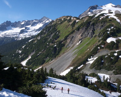 Returning to Cascade Pass