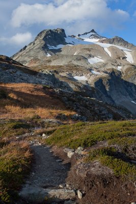 Looking back toward the summit