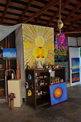 More art and ceramics in the garage