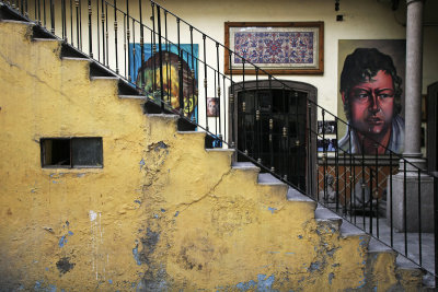 Yellow staircase