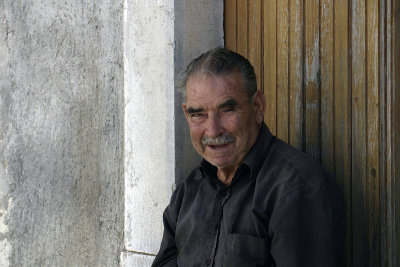 Man in Centenary village - Crete Island Greece