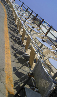 Chairs in a row