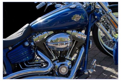 Blue & Chrome.