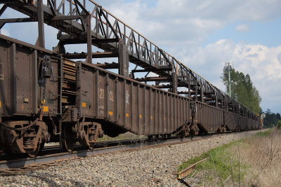 Old rail on top of new
