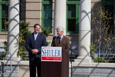 President Clinton Comes to Asheville to Support Heath Shuler