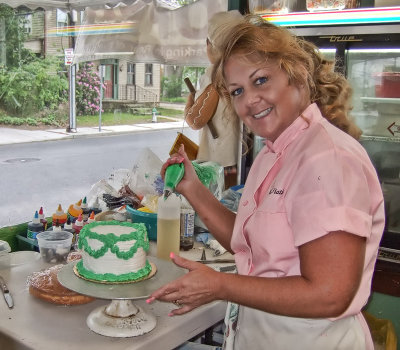 Cake Decorator at Captain Mays Bake Shop
