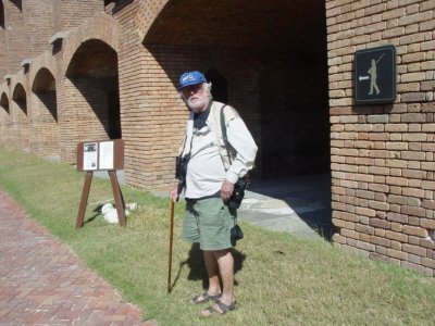 Helmut inside Fort Jefferson