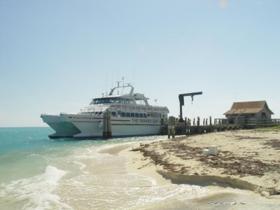 The catamaran that took us to the dry Tortugas