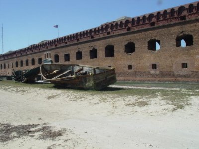 Cuban boats at Fort Jefferson