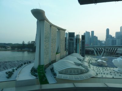 Marina Bay Sands Resort (under construction) Singapore.