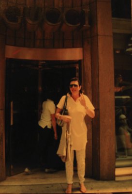 This is me c. 1984 on 5th Avenue, wearing thermal longjohns with pink roses on them.