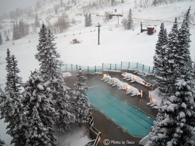 Chickadee slope as seen from the 8th floor