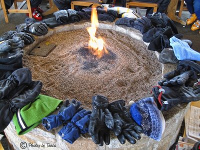 Warming pit at The Forklift