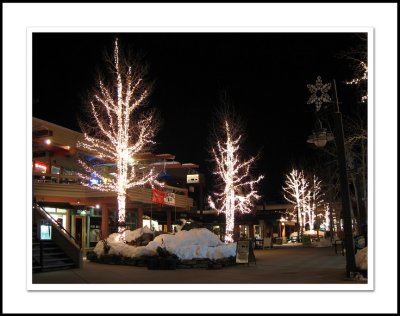 Snowmass Village at night